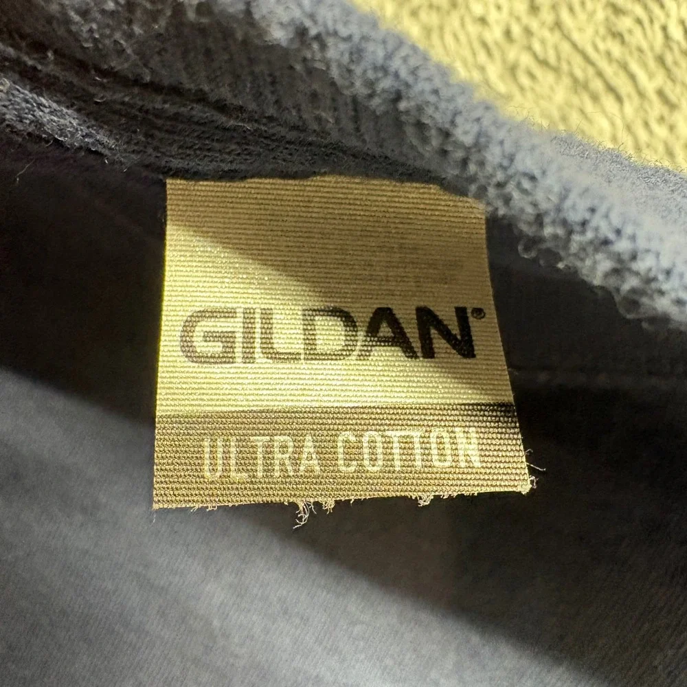 Gildan Pocket T-Shirt Mens 2XL‎ Navy Blue Good HazMat Trans Inc Graphic Tee